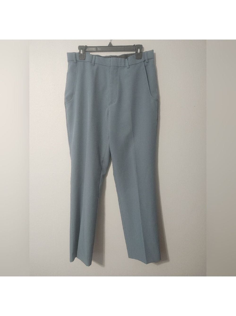 Men's Botany 500 Light Blue Extendable Waist Dress Pants 32x31